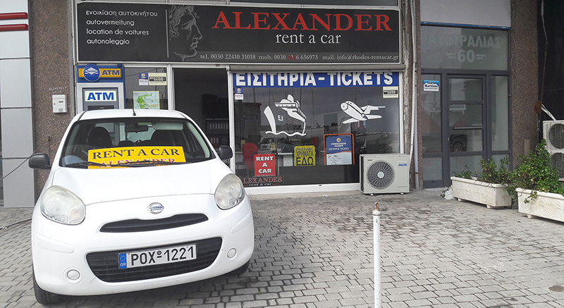 Alexander Rent a Car in Rhodes